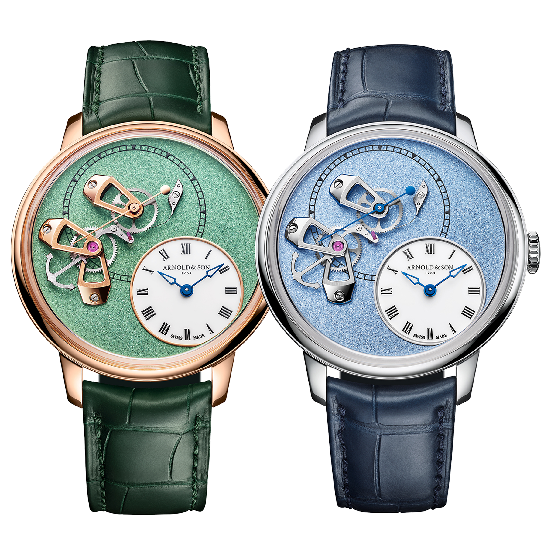 Arnold & Son 41.5mm Cliff Gray